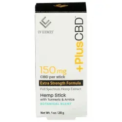 PLUS CBD: Balm 150MG Hemp Stick, 1 oz
